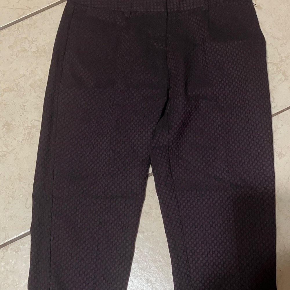 Black Patterned Pants - image 2